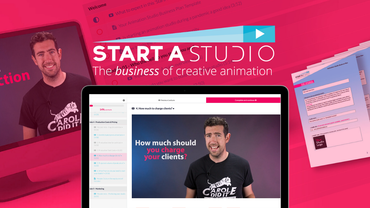 Courses on how do you start an animation studio