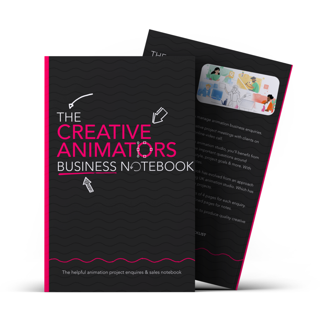 Creative Animators Business Notebook Notes Enquiry